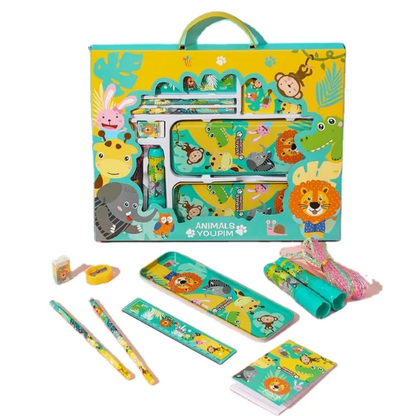 Sakuya Bright & Fun Handheld Cartoon Stationery Kit - Makes Awarding & School Fun Super Cute Kids' Stationery Set, Adorable Cartoon Stationery Set - Sakuya