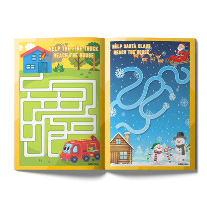 Sakuya Maze Activity Book for Kids – Fun and Challenging Mazes with Vibrant Colors, Engaging Puzzles, and Creative Brain-Boosting Challenges for Focus, Problem-Solving, and Motor Skills