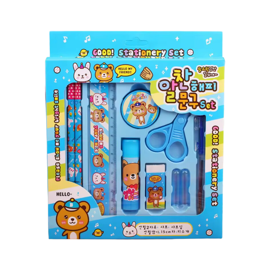 Sakuya Aesthetic Students Stationery Kit for Kids - Cute and Functional Stationary Items for School and Study - Unique Pens, Pencil, and More Included - Ideal for Girls and Boys - Sakuya