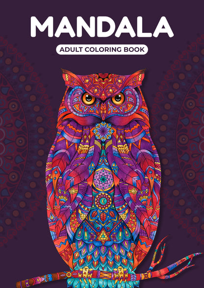 Sakuya Mandala Art Kit For Adults: Therapy Coloring Book For Stress Relief, Beginners To Advanced, With Daily Affirmations & Animal Designs, Art Therapy Books For Adult