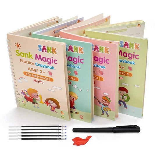 Sakuya Sank Magic Book for Kids | Magic Book with Reusable Magic Pen | Alphabet Writing Practice Book | Handwriting Improvement Kit for Kids | Tracing Books for Kids Ages 3-5 | Fun Kids Learning Book - Sakuya