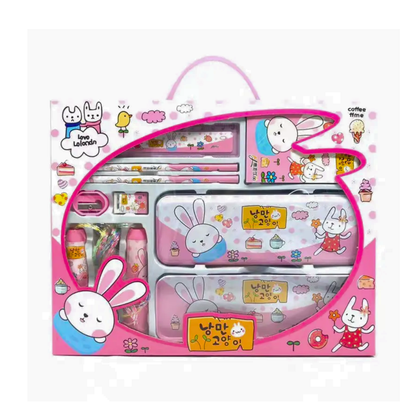 Sakuya Bright & Fun Handheld Cartoon Stationery Kit - Makes Awarding & School Fun Super Cute Kids' Stationery Set, Adorable Cartoon Stationery Set - Sakuya