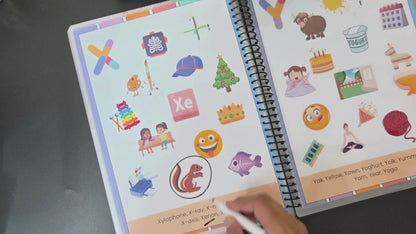 Sakuya Spy Alphabet Activity Book for Kids – Screen-Free Early Learning with HD Illustrations, Boosts Memory, Vocabulary, Creativity, and Hand-Eye Coordination for Engaging ABC Fun