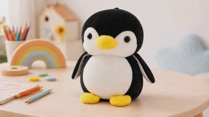 Sakuya Penguin Soft Toy for Kids | Cute Plush Stuffed Gift for Girls and Boys | Baby Toddler Cuddly Companion | Lightweight Playtime Buddy for Home Travel Return Gifts | Grey