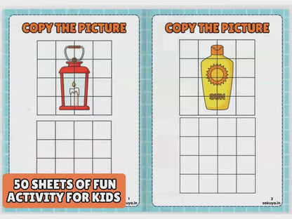 Copy The Picture Book Digital Download How To Draw For Kids Simple And Easy Family Fun Activity At Home School Learning Kindergarten