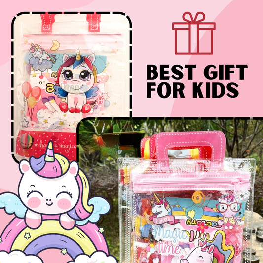 Cartoon Stationary Kit for Kids with Cartoon -Themed Pencils, Eraser, Sharpener, Notebook, Ruler, and More | Fun and Colorful Gift Set for School and Creative Play