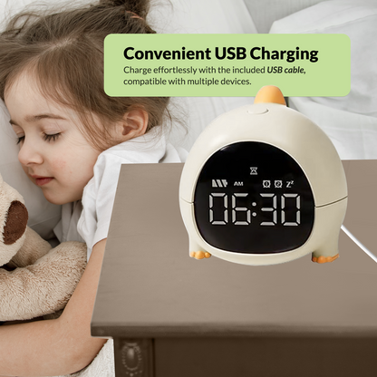 Cute Dino Digital Alarm Clock for Bedroom, Alarm Clock for Heavy Sleepers, Table Clock for Study Table, Digital Table Clock, Small Alarm Clock for Bed, Kids Alarm Clock, Desk Clock for Home