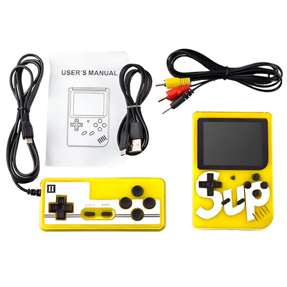 Handheld Video Game Console for Kids | Built-In Retro Games | Indoor Games for Kids Ages 7 to 15 | Good Gift for Boys and Girls | Portable Fun for Travel and Home Yellow