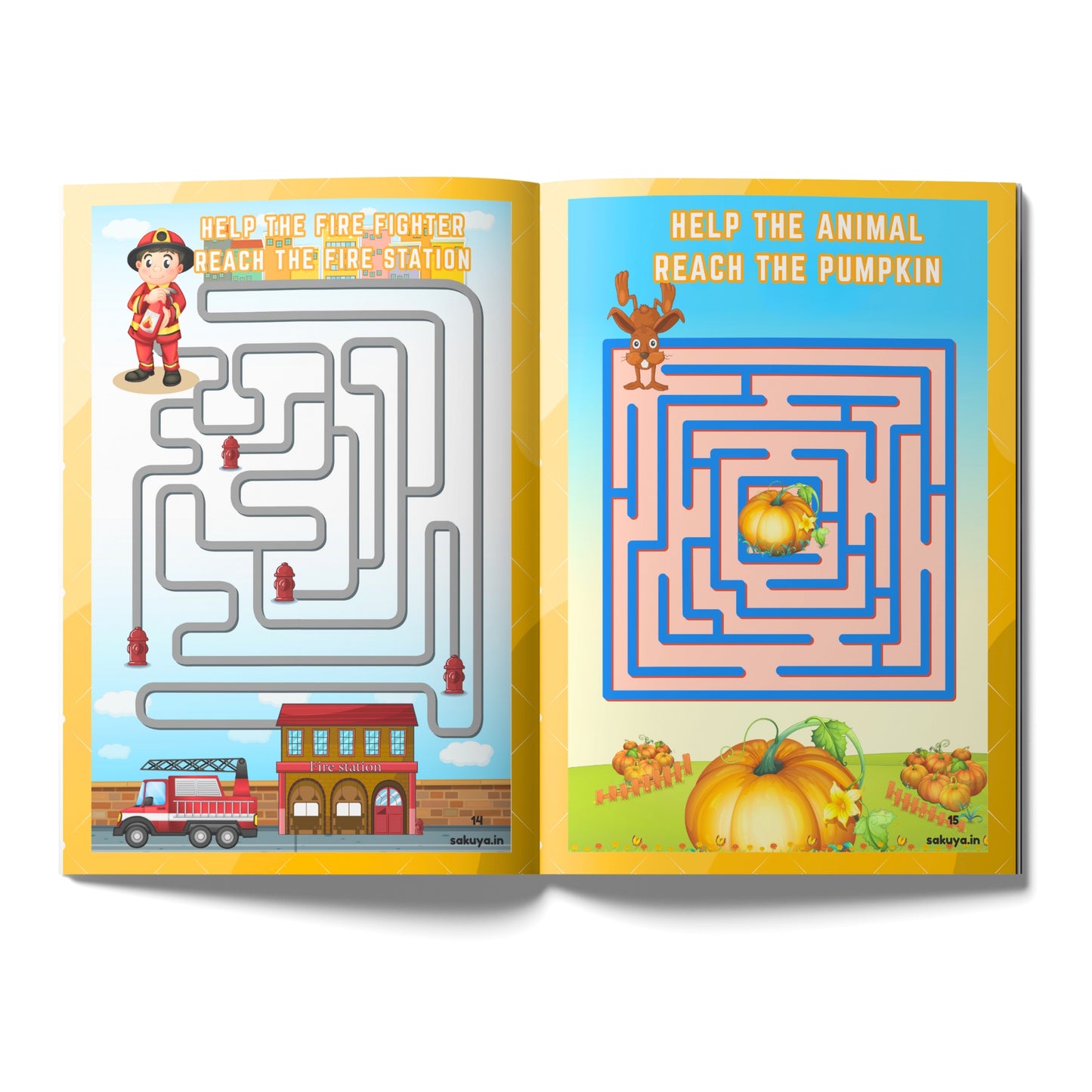 Sakuya Maze Activity Book for Kids – Fun and Challenging Mazes with Vibrant Colors, Engaging Puzzles, and Creative Brain-Boosting Challenges for Focus, Problem-Solving, and Motor Skills