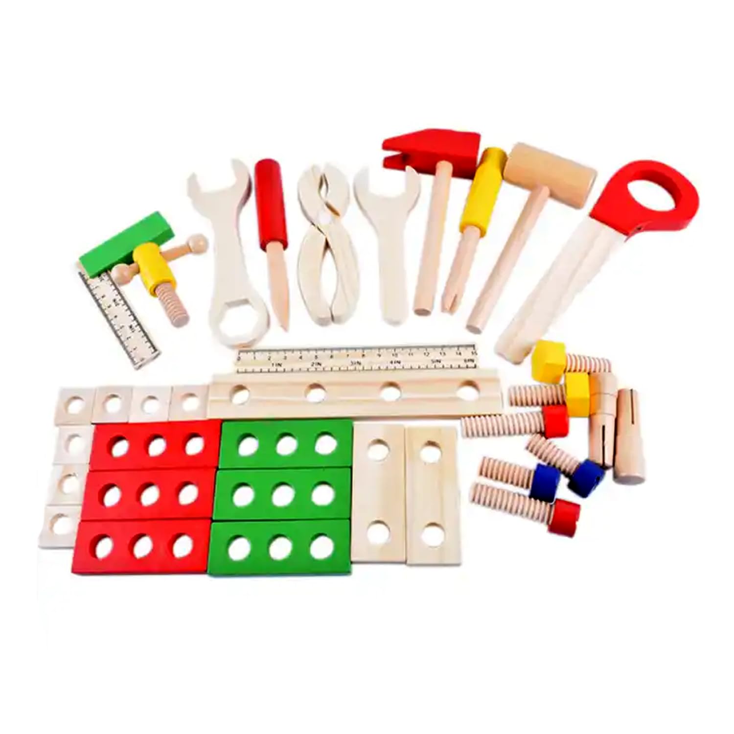 Sakuya Wooden Carpenter Tool Box Children Portable Educational Construction Toys for Kids - Sakuya